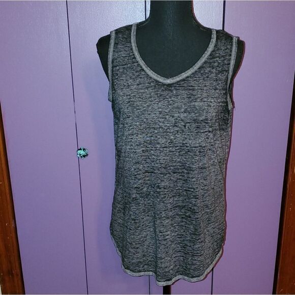 FRENCH LAUNDRY Grey tanktop knot back EUC athletic - Picture 5 of 5